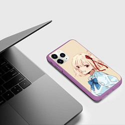 Чехол iPhone 11 Pro матовый Chisato Nishikigi - Lycoris Recoil, цвет: 3D-фиолетовый — фото 2