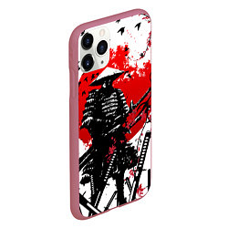 Чехол iPhone 11 Pro матовый Ronin armour, цвет: 3D-малиновый — фото 2