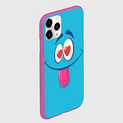 Чехол iPhone 11 Pro матовый Влюблённый взгляд, цвет: 3D-фиолетовый — фото 2