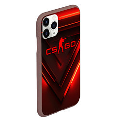 Чехол iPhone 11 Pro матовый CS GO red light, цвет: 3D-коричневый — фото 2