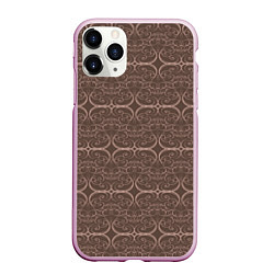 Чехол iPhone 11 Pro матовый Brown tracery