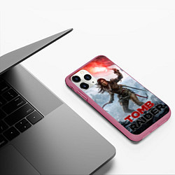 Чехол iPhone 11 Pro матовый A surviver is born, цвет: 3D-малиновый — фото 2