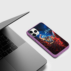 Чехол iPhone 11 Pro матовый Sodom Cod red, цвет: 3D-фиолетовый — фото 2