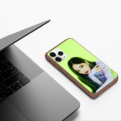 Чехол iPhone 11 Pro матовый Карина - Эспа, цвет: 3D-коричневый — фото 2