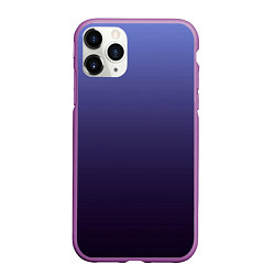 Чехол iPhone 11 Pro матовый Градиент фиолетовый, цвет: 3D-фиолетовый