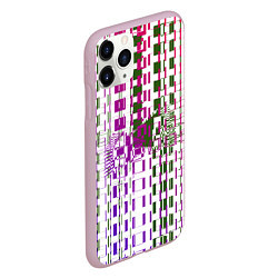 Чехол iPhone 11 Pro матовый Дырявая абстракция, цвет: 3D-розовый — фото 2