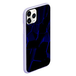 Чехол iPhone 11 Pro матовый Разлом мультивселенной, цвет: 3D-светло-сиреневый — фото 2