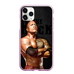 Чехол iPhone 11 Pro матовый Dwayne - Johnson, цвет: 3D-розовый