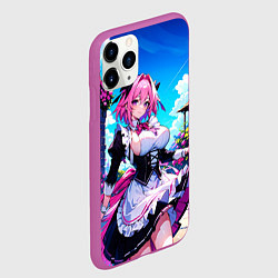 Чехол iPhone 11 Pro матовый Астольфо служанка - Fate grand order, цвет: 3D-фиолетовый — фото 2