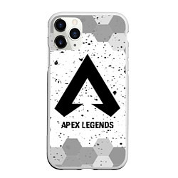 Чехол iPhone 11 Pro матовый Apex Legends glitch на светлом фоне, цвет: 3D-белый