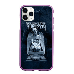 Чехол iPhone 11 Pro матовый Bring Me The Horizon Angel, цвет: 3D-фиолетовый