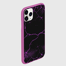 Чехол iPhone 11 Pro матовый Молнии - неон, цвет: 3D-фиолетовый — фото 2