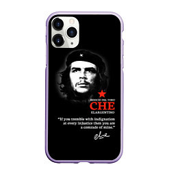 Чехол iPhone 11 Pro матовый Che Guevara автограф, цвет: 3D-светло-сиреневый