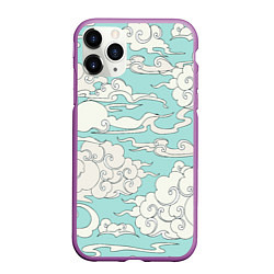 Чехол iPhone 11 Pro матовый Fly clouds