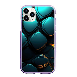 Чехол iPhone 11 Pro матовый Объемные большие плиты