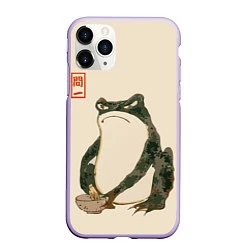 Чехол iPhone 11 Pro матовый Лягушка - Мацумото Ходжи, цвет: 3D-светло-сиреневый