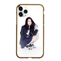 Чехол iPhone 11 Pro матовый Красотка АйЮ - IU, цвет: 3D-коричневый
