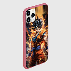 Чехол iPhone 11 Pro матовый Сон гоку - драгонболл, цвет: 3D-малиновый — фото 2