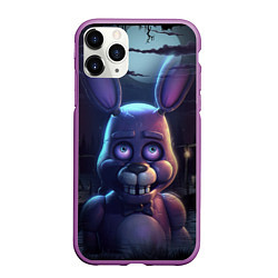 Чехол iPhone 11 Pro матовый Bonnie FNAF, цвет: 3D-фиолетовый