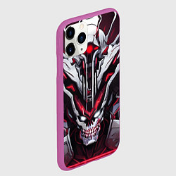 Чехол iPhone 11 Pro матовый Красный кибер демон, цвет: 3D-фиолетовый — фото 2
