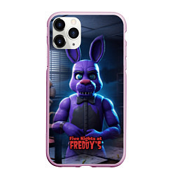 Чехол iPhone 11 Pro матовый Five Nights at Freddys Bonnie, цвет: 3D-розовый