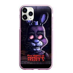 Чехол iPhone 11 Pro матовый Five Nights at Freddys Bonnie, цвет: 3D-розовый