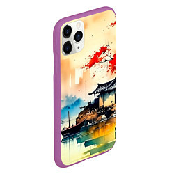 Чехол iPhone 11 Pro матовый Краски природы, цвет: 3D-фиолетовый — фото 2