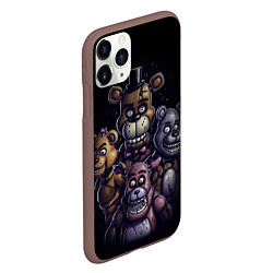 Чехол iPhone 11 Pro матовый Five Nights at Freddys, цвет: 3D-коричневый — фото 2