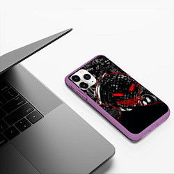 Чехол iPhone 11 Pro матовый Токийский гуль - Dead inside mood, цвет: 3D-фиолетовый — фото 2