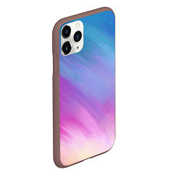 Чехол iPhone 11 Pro матовый Абстрактная текстура акварельного градиента, цвет: 3D-коричневый — фото 2