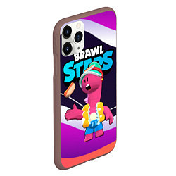 Чехол iPhone 11 Pro матовый Даг с хотдогом - Brawl Stars, цвет: 3D-коричневый — фото 2