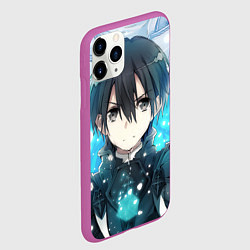 Чехол iPhone 11 Pro матовый Sword Art Online Кадзуто Киригая, цвет: 3D-фиолетовый — фото 2