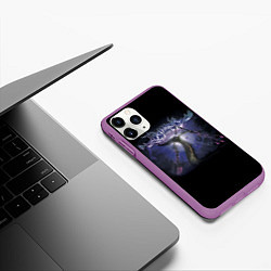 Чехол iPhone 11 Pro матовый Metalocalypse: Dethklok Murmaider, цвет: 3D-фиолетовый — фото 2