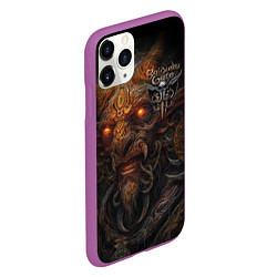 Чехол iPhone 11 Pro матовый Baldurs Gate 3 logo demon, цвет: 3D-фиолетовый — фото 2