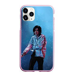 Чехол iPhone 11 Pro матовый Хёнджин на концерте - Stray Kids, цвет: 3D-розовый