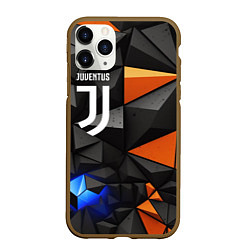 Чехол iPhone 11 Pro матовый Juventus orange black style