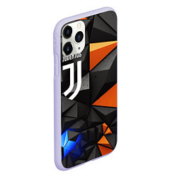 Чехол iPhone 11 Pro матовый Juventus orange black style, цвет: 3D-светло-сиреневый — фото 2