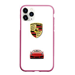 Чехол iPhone 11 Pro матовый Porsche car
