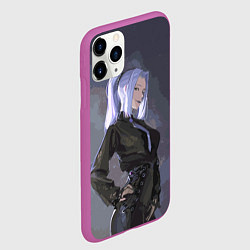 Чехол iPhone 11 Pro матовый Мей Мей - Магическая битва, цвет: 3D-фиолетовый — фото 2