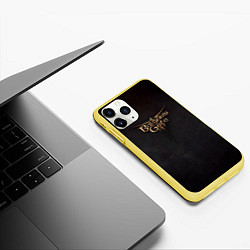 Чехол iPhone 11 Pro матовый Logo Baldurs Gate 3, цвет: 3D-желтый — фото 2