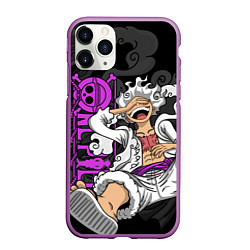 Чехол iPhone 11 Pro матовый One piece - Gear 5- purple