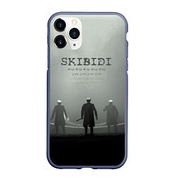 Чехол iPhone 11 Pro матовый Skibisi toilet Camera men, цвет: 3D-серый