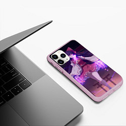 Чехол iPhone 11 Pro матовый Touhou Project Рейму Хакурей, цвет: 3D-розовый — фото 2