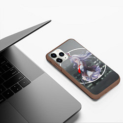 Чехол iPhone 11 Pro матовый Touhou Project Рейсен Удонгейн Инаба, цвет: 3D-коричневый — фото 2