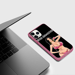 Чехол iPhone 11 Pro матовый Боа Хенкок - Ван пис, цвет: 3D-малиновый — фото 2