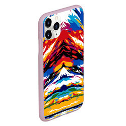 Чехол iPhone 11 Pro матовый Vanguard abstraction - vogue - art, цвет: 3D-розовый — фото 2