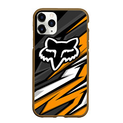 Чехол iPhone 11 Pro матовый Fox motocross racing - orange