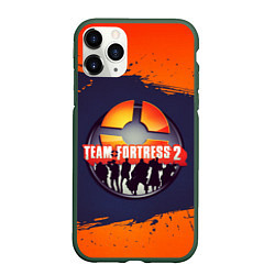 Чехол iPhone 11 Pro матовый Лого Team Fortress 2