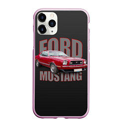 Чехол iPhone 11 Pro матовый Автомашина Ford Mustang