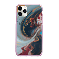 Чехол iPhone 11 Pro матовый Москва палитра, цвет: 3D-розовый
